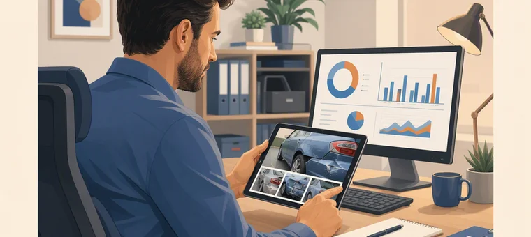 Computer vision model analyzing a photo of vehicle damage to estimate a repair cost range